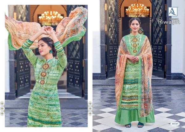 Alok Riwayat Fancy Festive Wear Dress Materials